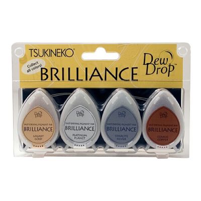 Dew Drop Brilliance - Plaentariu 4 ink set, by Tuskineko, UK Stockist, Seven Hills Crafts 5 star rated for customer service, speed of delivery and value