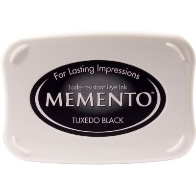 Tuxedo Black Memento Ink Pad by Tuskineko, UK Stockist, Seven Hills Crafts 5 star rated for customer service, speed of delivery and value