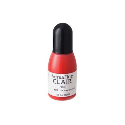 Versafine Clair Ink Refill in Strawberry, by Tuskineko, UK Stockist, Seven Hills Crafts 5 star rated for customer service, speed of delivery and value
