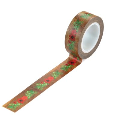 Cozy Christmas Washi Tape - Floral Swag