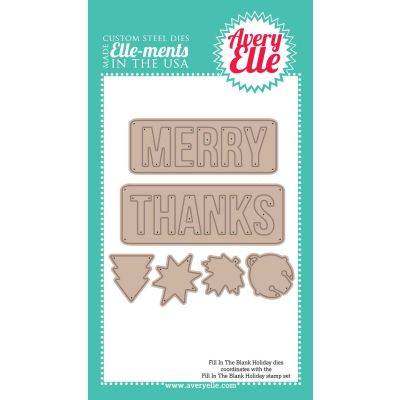 Holiday Fill in the Blanks Ellements Dies Image 1