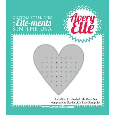 Needle Little Heart Elle-ments Die Image 1