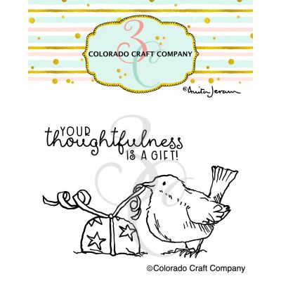 CCC Anita Jeram Thoughtfulness Bird Mini Stamp