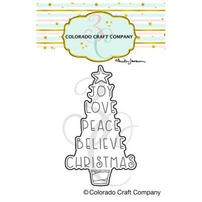 christmas background stamp by Anita Jeram for Colorado Craft Company for cardmaking and paper crafts.  UK Stockist, Seven Hills Crafts