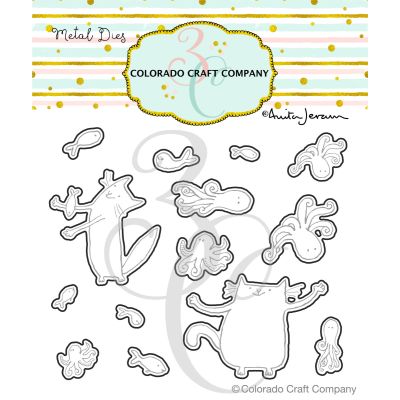 Anita Jeram Beach Escape Die by Colorado Craft Company for cardmaking and paper crafts.  UK Stockist, Seven Hills Crafts