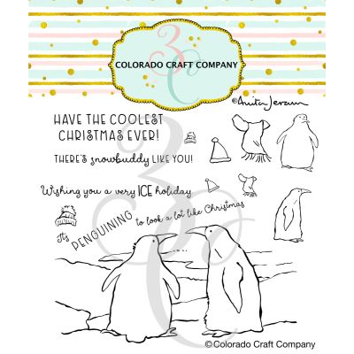 Furry Christmas Die by Anita Jeram for Colorado Craft Company for cardmaking and paper crafts.  UK Stockist, Seven Hills Crafts