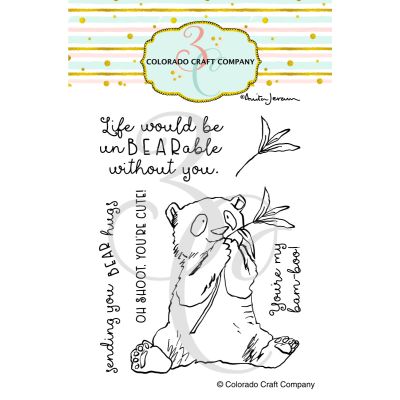 Anita Jeram Bear Hugs Die by Colorado Craft Company for cardmaking and paper crafts.  UK Stockist, Seven Hills Crafts