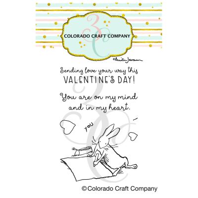 Anita Jeram I Heart You stamp by Colorado Craft Company for cardmaking and paper crafts.  UK Stockist, Seven Hills Crafts