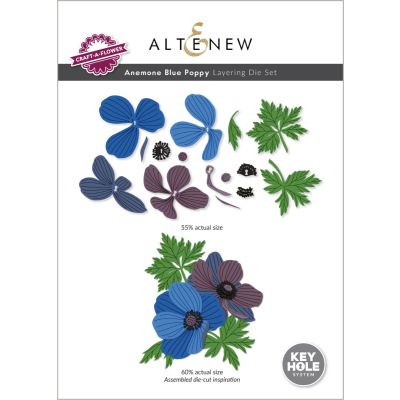 ALT Craft-A-Flower Anemone Blue Poppy Layering Die
