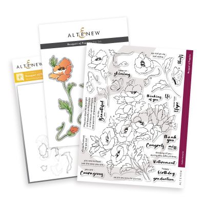 Bouquet of Poppies Bundle by Altenew, UK Stockist, Seven Hills Crafts 5 star rated for customer service, speed of delivery and value