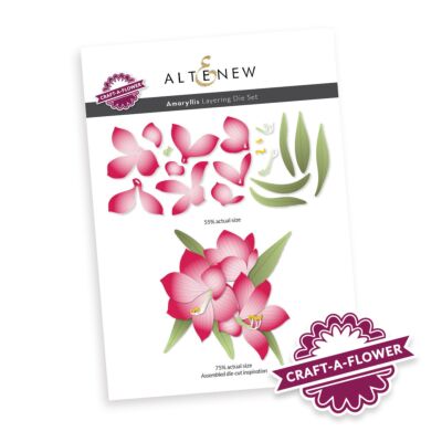 Altenew Craft-A-Flower Amaryllis Die for creating floral die cuts for cardmaking and scrapbook layouts