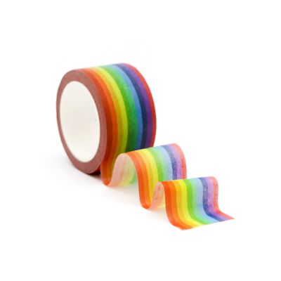 Narrow Rainbow Washi Tape