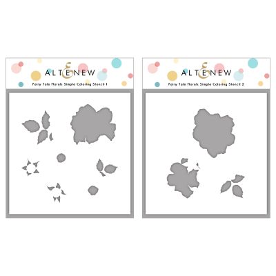 Fairy Tale Florals Simple Coloring Stencil (2 in 1)