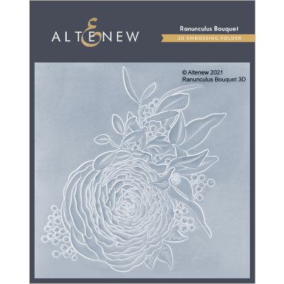 Ranunculus Bouquet 3D Embossing Folder