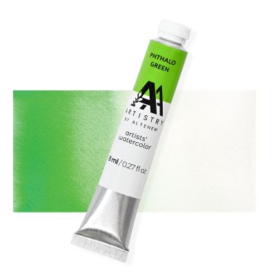 phthalo green artists quality watercolor paint tube by Altenew for cardmaking and paper crafting available from Seven Hills Crafts, UK Stockist, 5 star rated for customer service, speed of delivery and value