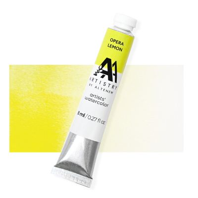 opera lemon artists quality watercolor paint tube by Altenew for cardmaking and paper crafting available from Seven Hills Crafts, UK Stockist, 5 star rated for customer service, speed of delivery and value