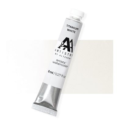 titanium white artists quality watercolor paint tube by Altenew for cardmaking and paper crafting available from Seven Hills Crafts, UK Stockist, 5 star rated for customer service, speed of delivery and value