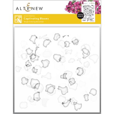 Captivating Blooms Simple Coloring Stencil Set (4 in 1)