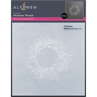 ALT Mistletoe Wreath 3D Embossing Folder