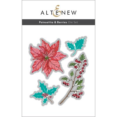ALT Poinsettia & Berries Die