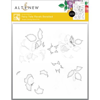 ALT Fairy Tale Florals Detailed Simple Colouring Stencil (4)