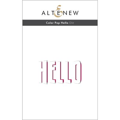 Altenew color pop hello die for cardmaking and paper crafts.  UK Stockist, Seven Hills Crafts
