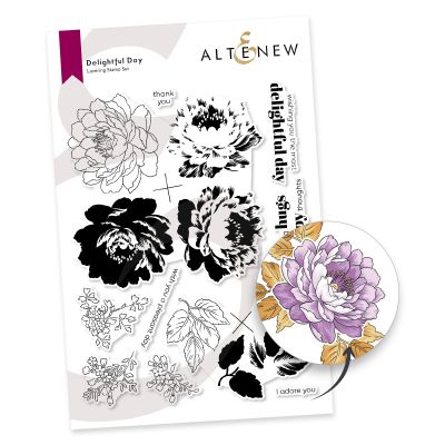 Altenew delightful day stamp for cardmaking and paper crafts.  UK Stockist, Seven Hills Crafts