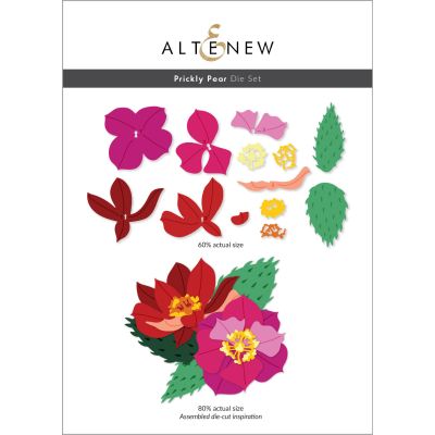 Altenew prickly pear layering die set for cardmaking and paper crafts.  UK Stockist, Seven Hills Crafts