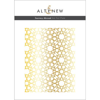 Altenew journey abroad hot foil plate for cardmaking and paper crafts.  UK Stockist, Seven Hills Crafts