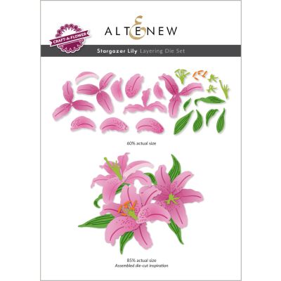 Altenew craft a flower stargazer lily layering die die set for cardmaking and paper crafts.  UK Stockist, Seven Hills Crafts
