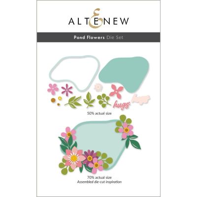 Altenew pond flowers Die set for cardmaking and paper crafts.  UK Stockist, Seven Hills Crafts