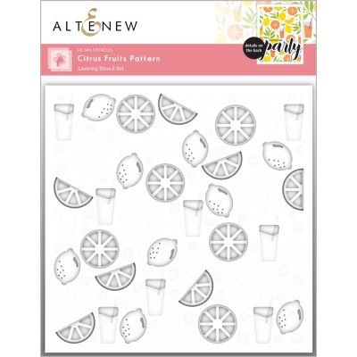 Altenew caribbean life layering stencil add on die bundle for cardmaking and paper crafts.  UK Stockist, Seven Hills Crafts