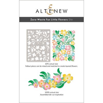 Altenew zero waste fun little flowers die die set for cardmaking and paper crafts.  UK Stockist, Seven Hills Crafts