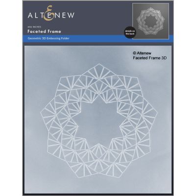 faceted stars embossing folder by altenew for cardmaking and paper crafts.  UK Stockist, Seven Hills Crafts