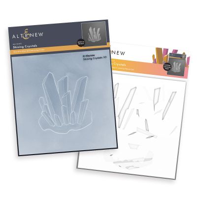 shining crystals embossing folder and stencil bundle by altenew for cardmaking and paper crafts.  UK Stockist, Seven Hills Crafts