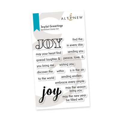 joyful greetings die set by altenew for cardmaking and paper crafting available from Seven Hills Crafts, UK Stockist, 5 star rated for customer service, speed of delivery and value