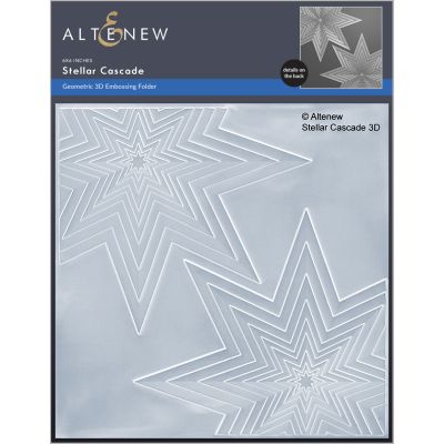 stellar cascade embossing folder bundle by altenew for cardmaking and paper crafting available from Seven Hills Crafts, UK Stockist, 5 star rated for customer service, speed of delivery and value