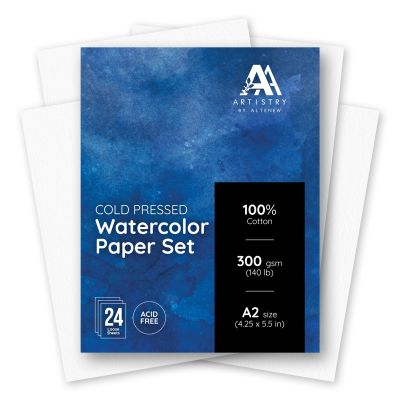 Watercolour Paper Set A2 by AlteNew, Seven Hills Crafts 5 star rated for customer service, speed of delivery and value