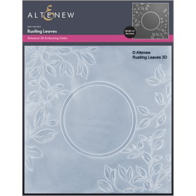 Rustling Leaves Embossing Folder, by AlteNew, UK Stockist, Seven Hills Crafts 5 star rated for customer service, speed of delivery and value