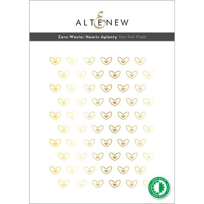 altenew zero waste hearts a penty hot foil plate uk stockist for cardmaking and paper crafts.  UK Stockist, Seven Hills Crafts