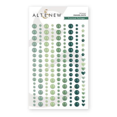 Frosted Foliage Enamel Dots by AlteNew, Seven Hills Crafts 5 star rated for customer service, speed of delivery and value