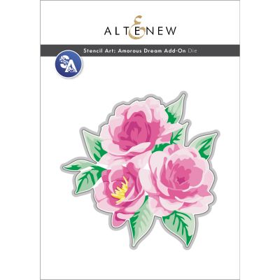 Stencil Art: Amorous Dream Add-On Die, by AlteNew, UK Stockist, Seven Hills Crafts 5 star rated for customer service, speed of delivery and value