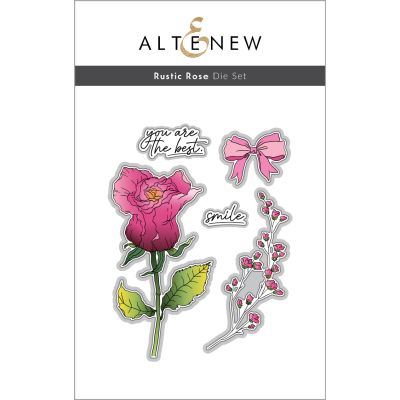Rustic Rose Die Set, by AlteNew, UK Stockist, Seven Hills Crafts 5 star rated for customer service, speed of delivery and value