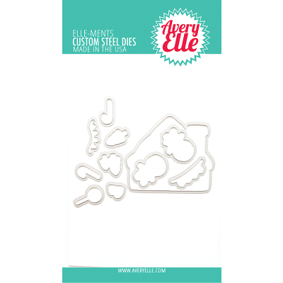 Gingerbread Kisses Die by Avery Elle for cardmaking and paper crafts.  UK Stockist, Seven Hills Crafts
