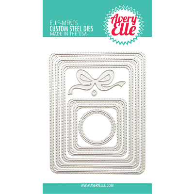 Pierced Rounded Frames Die by Avery Elle for cardmaking and paper crafts.  UK Stockist, Seven Hills Crafts