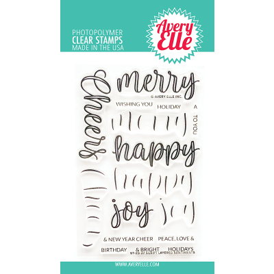 Script Layered Sentiments Die by Avery Elle for cardmaking and paper crafts.  UK Stockist, Seven Hills Crafts
