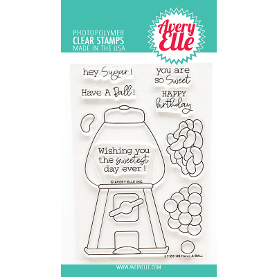 Have A Ball Stamp by Avery Elle for cardmaking and paper crafts.  UK Stockist, Seven Hills Crafts