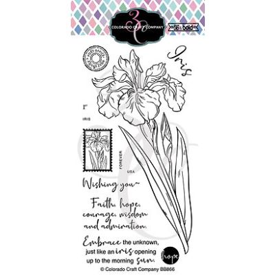 Anita Jeram Iris Wishing Stamp by Colorado Craft Company for cardmaking and paper crafts.  UK Stockist, Seven Hills Crafts