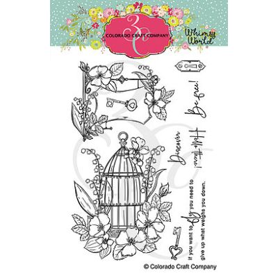 Whimsy World Be Free Stamp