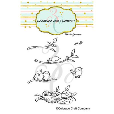 CCC Anita Jeram - Tiny Bird Worm Mini Stamp
